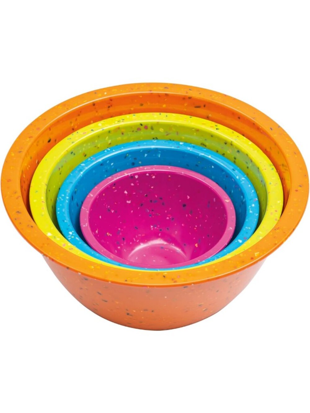 Colorful 4-Piece Nesting Mixing Bowls Set | Vibrant Melamine Kitchenware